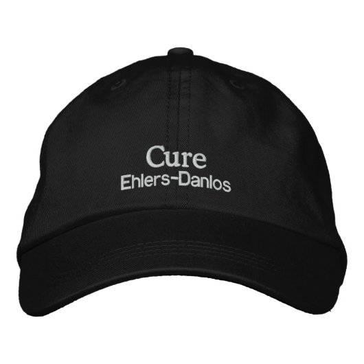 Cure Ehlers Danlos bestickte Baseballkappe (Vorderseite)