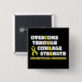 CURE...Endometriose Button (Vorne & Hinten)