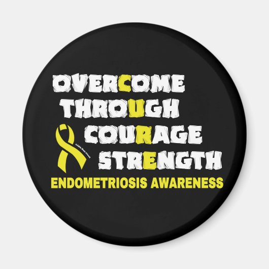 CURE...Endometriose Magnet (Vorne)