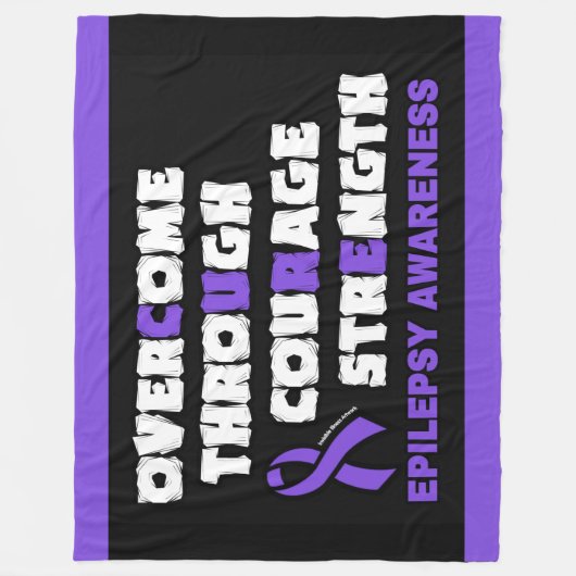 CURE...Epilepsie Fleecedecke (Vorderseite)