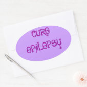 CURE EPILEPSY OVALER AUFKLEBER (Umschlag)