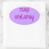 CURE EPILEPSY OVALER AUFKLEBER (Tasche)