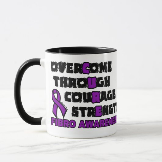 CURE...Fibro Zwei-Tone-Tasse Tasse (Links)
