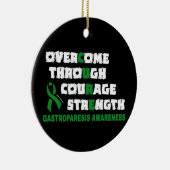 CURE...Gastroparesis Keramik Ornament (Rechts)