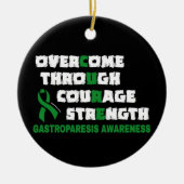 CURE...Gastroparesis Keramik Ornament (Vorne)