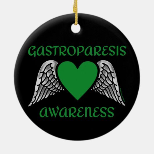 CURE...Gastroparesis Keramik Ornament (Hinten)