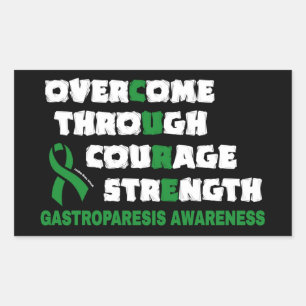 CURE...Gastroparesis Rechteckiger Aufkleber