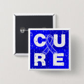 CURE Huntington's Disease Cube Button (Vorne & Hinten)