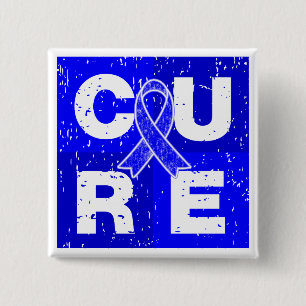 CURE Huntington's Disease Cube Button
