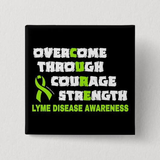 CURE...Lyme-Taste Button (Vorderseite)