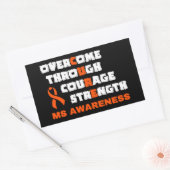 CURE...MS RECHTECKIGER AUFKLEBER (Umschlag)