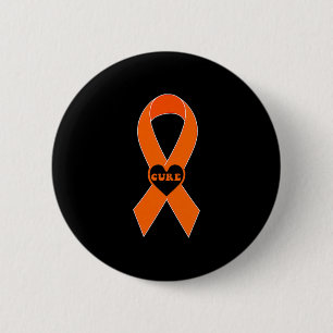 Cure Orange Ribbon Multiple Sklerose-Bewusstsein M Button