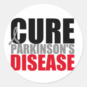 CURE Parkinsonkrankheit Runder Aufkleber