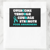 CURE...PCOS RECHTECKIGER AUFKLEBER (Tasche)