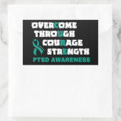 CURE...PTSD RECHTECKIGER AUFKLEBER (Tasche)