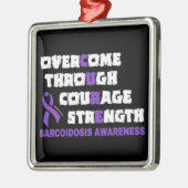 CURE...Sarcoidose Metallverzierung Ornament Aus Metall (Links)