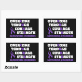 CURE...Sarcoidose Rechteckiger Aufkleber (Blatt)