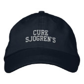 "Cure Sjogren's" - bestickter Hat Bestickte Baseballkappe (Vorderseite)