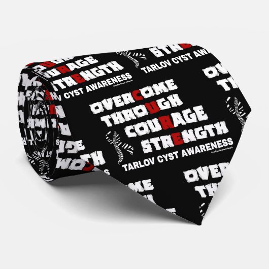 CURE...Tarlov Cyst Neck Tie Krawatte (Gerollt)