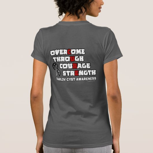 CURE...Tarlov-Zyste T-Shirt (Rückseite)