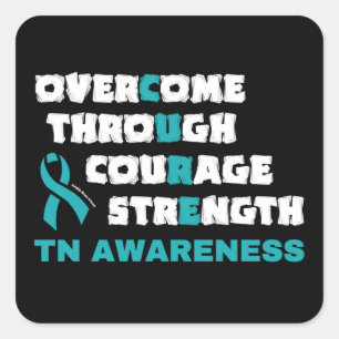 CURE...TN QUADRATISCHER AUFKLEBER