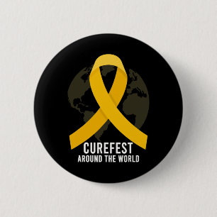 Curefest auf der ganzen Welt Bewusstsein für Kinde Button