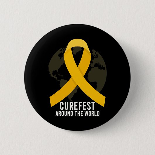 Curefest auf der ganzen Welt Bewusstsein für Kinde Button (Vorderseite)
