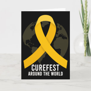 Curefest auf der ganzen Welt Bewusstsein für Kinde Karte