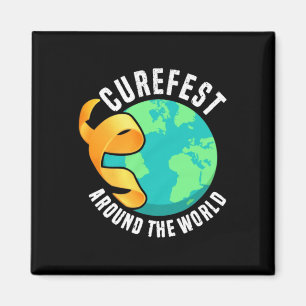 Curefest auf der ganzen Welt Bewusstsein für Kinde Magnet