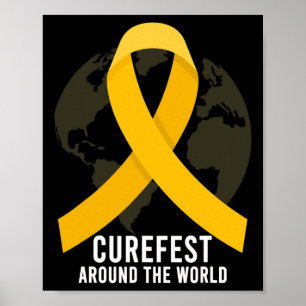 Curefest auf der ganzen Welt Bewusstsein für Kinde Poster