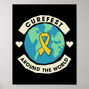 Curefest auf der ganzen Welt Bewusstsein für Kinde Poster