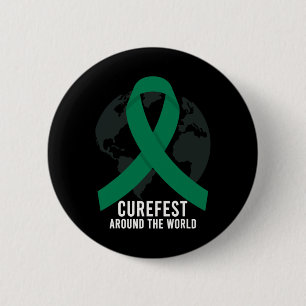 Curefest auf der ganzen Welt Leberkrebs-Bewusstsei Button
