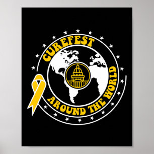 Curefest-Kinderkrebsbewusstsein Poster