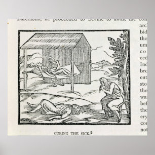 Curing the Sick, Natives of Hispaniola Poster