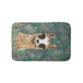 Curious Alpaca Funny Bath Badematte (Vorderseite)