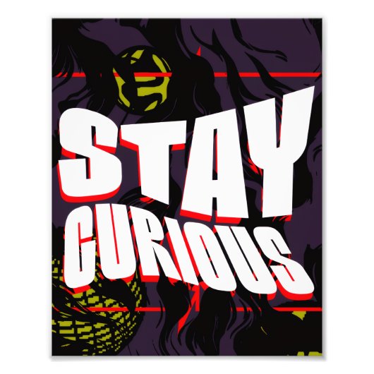 Curious Aura — Modern Minimal Poster (Vorne)