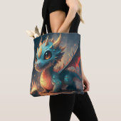 Curious Blue Chibi Dragon Tasche (Von Nahem)