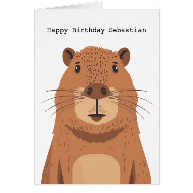 Curious Capybara Portrait (Vorne)