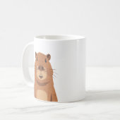 Curious Capybara Portrait Kaffeetasse (Vorderseite Links)