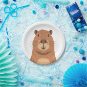Curious Capybara Portrait Pappteller (Party)