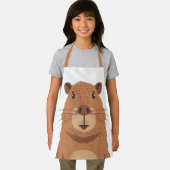 Curious Capybara Portrait Schürze (Insitu)