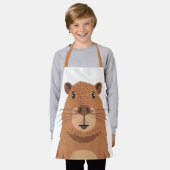 Curious Capybara Portrait Schürze (Getragen)