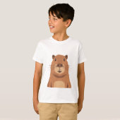 Curious Capybara Portrait T-Shirt (Vorne ganz)