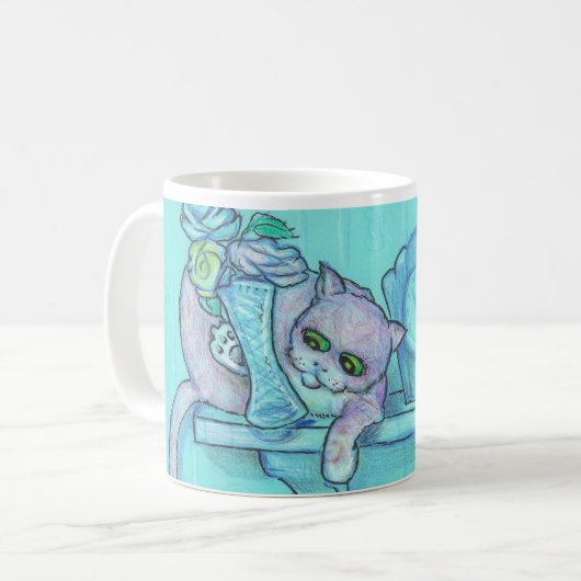Curious Cat Tasse (Vorderseite Links)