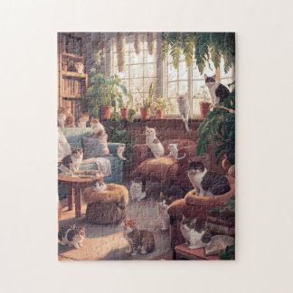 Curious Cats Jigsaw Puzzle
