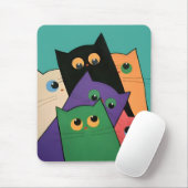Curious Cats Mousepad (Mit Mouse)