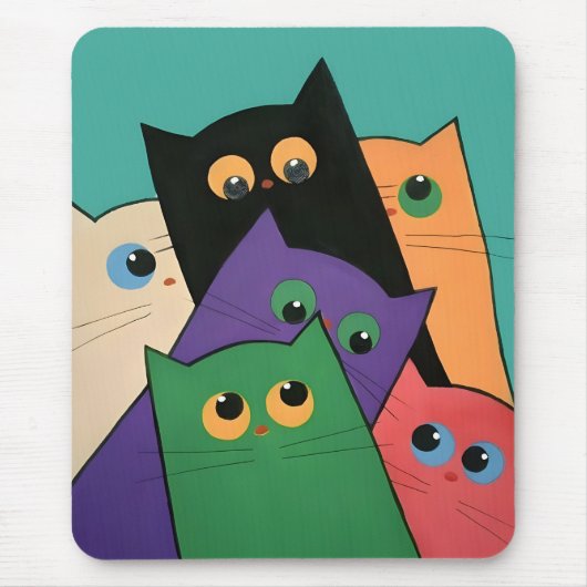 Curious Cats Mousepad (Vorne)