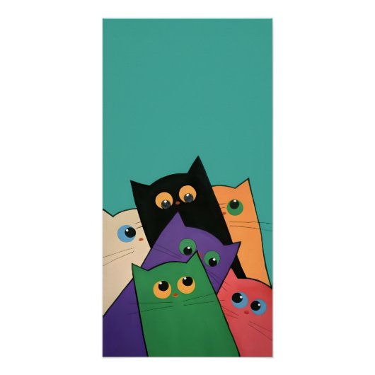 Curious Cats Poster (Vorderseite)