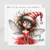 Curious Christmas Fairy – Holiday Card (Vorne/Hinten)
