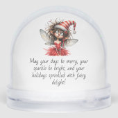 Curious Christmas Fairy  Schneekugeln (Rückseite)